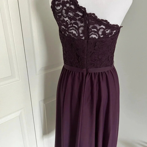David’s Bridal Plum Lace Dress - Picture 3 of 4